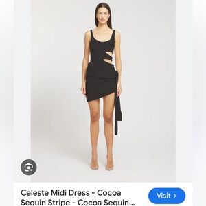 Asta Resort Allegra Mini Dress in Black